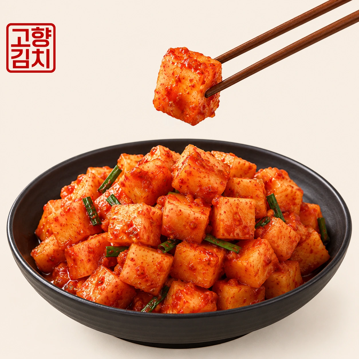 Sliced radish kimchi